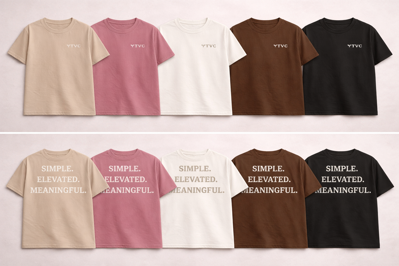 Simple.Elevated.Meaningful (YTVC Logo Tee)